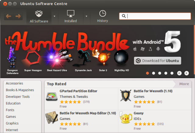 Ubuntu Software Center image
